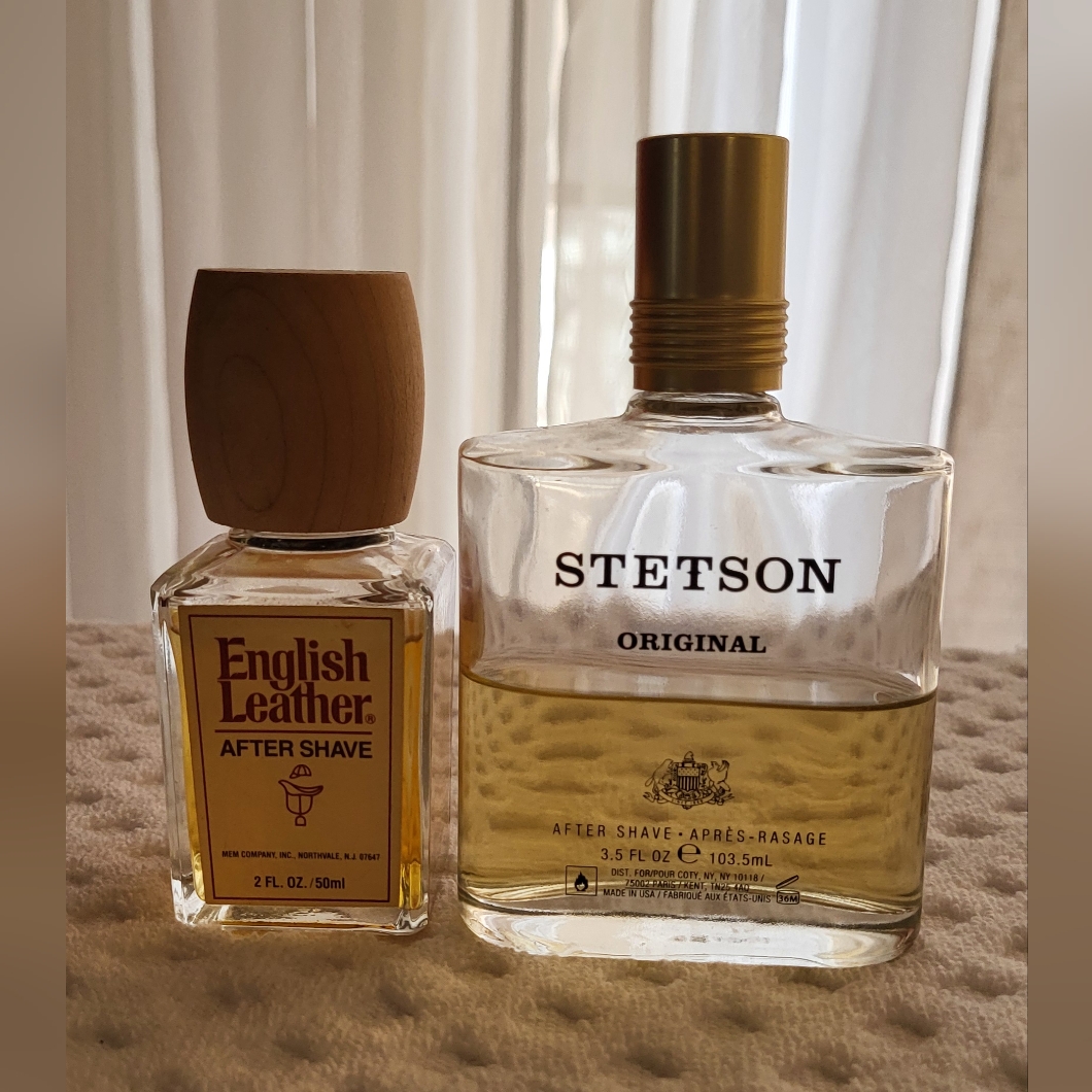 2 Bottles Of Mens English Leather Aftershave Stetson Cologne 2 Bottles Of Mens English Leather Aftershave Stetson Cologne